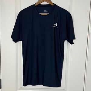 Under Armour Rash Guard Navy Blue Short Sleeve Tee XXL